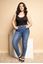 Picture of CURVY GIRL  RIPPED BLUE  JEANS